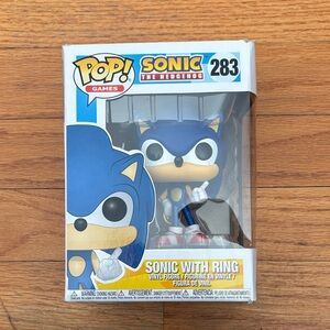 Funko Pop! Sonic with Ring Action Figure - Blue and White